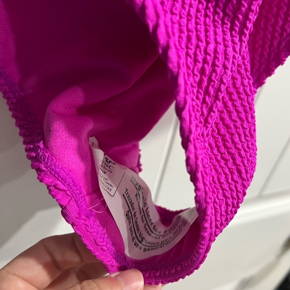 New NWT women’s pink one piece swim suit bathing suit XL NOBO 15-17 - Picture 4 of 10